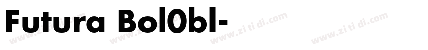 Futura Bol0bl字体转换
